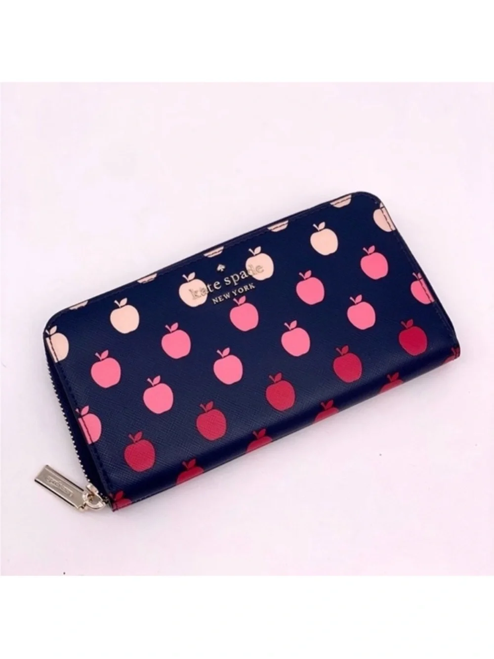Kate Spade Perfect Orchard Apple Large Zip Continental Wallet
